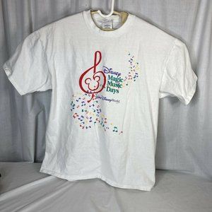 Vintage 90s Walt Disney World Magic Music Days T Shirt Retro Marching Band XL